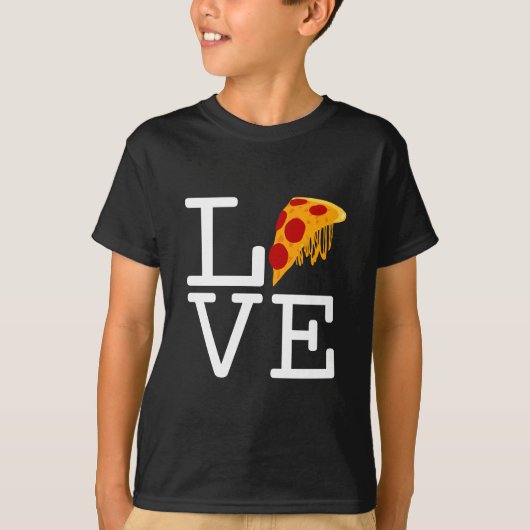 T-shirt Pizza Slice Love (Devant)