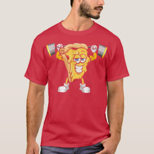 T-shirt Pizza Slice Making Squats, Bodybuilding Fitness Gy