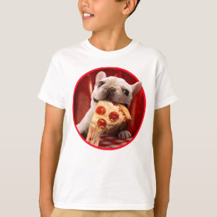 T-shirt Pizza Slice mangeur de chien