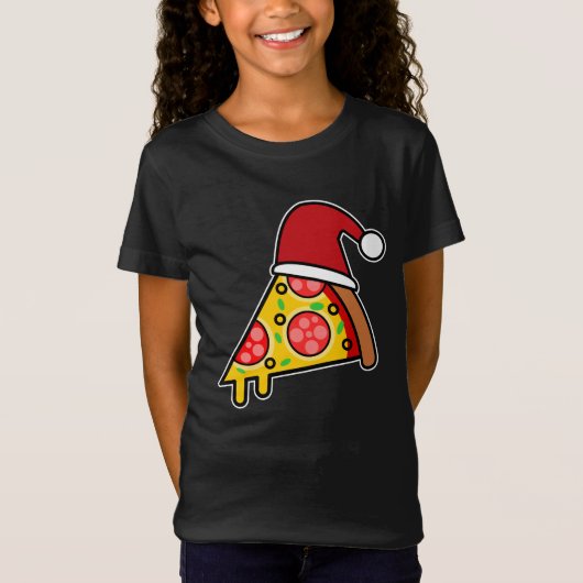 T-Shirt PIZZA SLICE PÈRE NOËL (Devant)