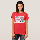 T-shirt Pizza Slicer Retro Ladies Ringer (PERTOMIZABLE) (Devant entier)