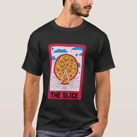 T-shirt Pizza Tarot Card Italian Food Halloween Pizza Love (Devant)