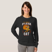 T-shirt Pizza Tee Pepperoni Slice Kitten (Devant entier)