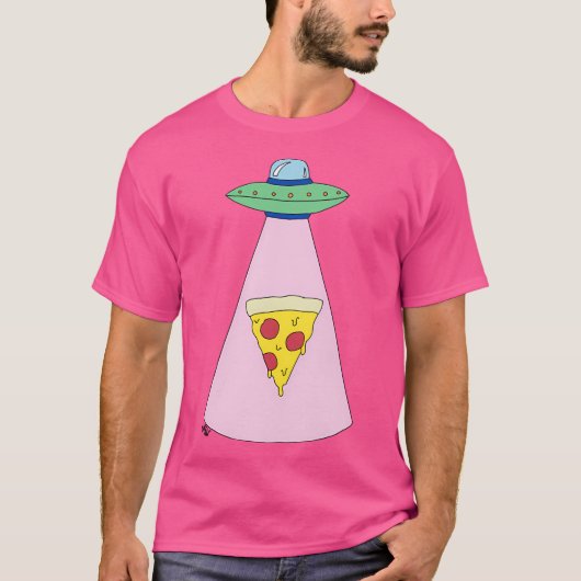 T-shirt Pizza Ufo (Devant)