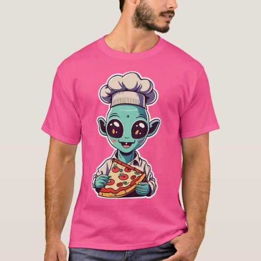 T-shirt Pizza Ufo (Devant)
