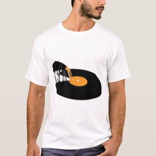 T-shirt Pizza vintage Vinyl Old School Vinyl Record Pizza