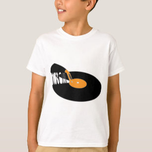 T-shirt Pizza vintage Vinyl Old School Vinyl Record Pizza