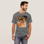 T-shirt Pizza volée par des chats ! (Devant entier)