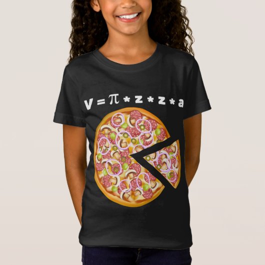 T-Shirt Pizza Volume Equation Math Lover (Devant)