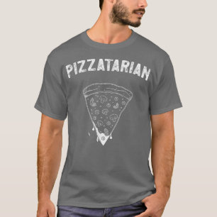 T-shirt Pizza With Cheese Crust And Slice For Pizzatarian