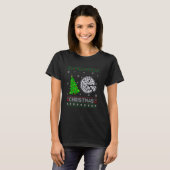 T-shirt Pizza Xmas Tree Lighting laide pull de Noël (Devant entier)