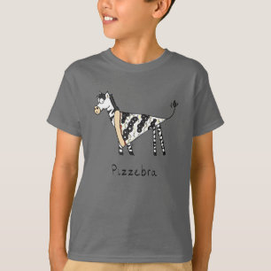T-shirt Pizza Zebra migna Enfants Animal
