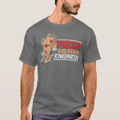 T-shirt Pizzaransportation Engineer Food Delivery Guy vint (Devant)