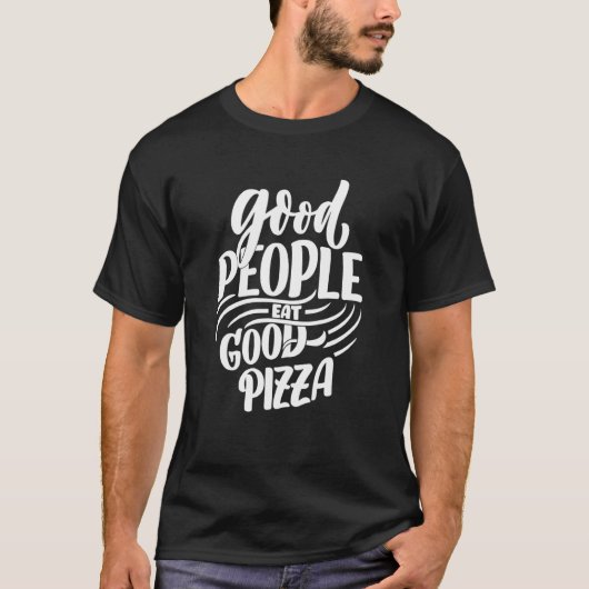 T-shirt Pizzas Salami jambon champignon Tomate Italie pizz (Devant)
