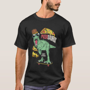 T-shirt Pizzasaurus Drôle de dinosaure mangeant une part d