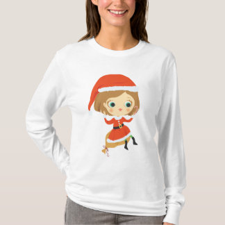 T-shirt PJs de femme de Noël