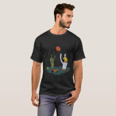 T-shirt Plage Alien des astronautes (Devant entier)