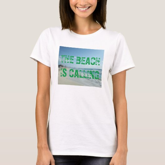 T-shirt Plage appelle (Devant)