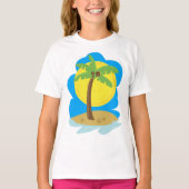 T-shirt Plage aux palmiers (Devant)