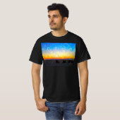 T-shirt Plage aux rayons de soleil (Devant entier)