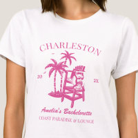 Plage Bachelorette Filles Voyage Rose Personnalisé
