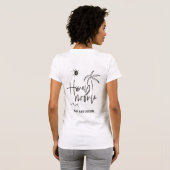 T-shirt Plage-cadeau de palmiers en lune de miel mariage t (Dos entier)