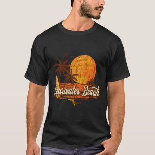 T-shirt Plage Clearwater Floride Fl Retro Plage Vintage