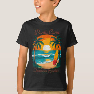 T-shirt Plage Coucher de soleil Voyage Punta Cana Dominica