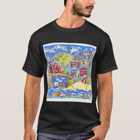 T-shirt Plage d'Alberts (Devant)