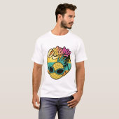 T-shirt Plage d'ananas Aloha (Devant entier)