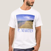 T-shirt Plage de Baie Longue, St. Martin (Devant)
