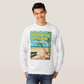 T-shirt Plage de bambou Jamaïque (Devant entier)
