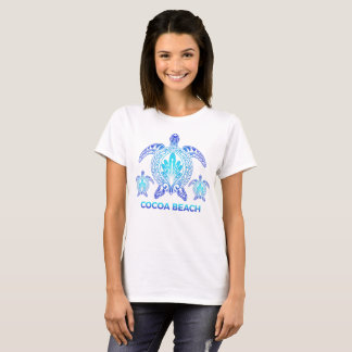 T-shirt Plage de cacao Floride Océan Blue mer Turtle Souve