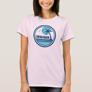 T-shirt Plage de cacao Floride Palmiers Oiseaux