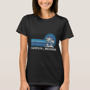 T-shirt Plage de Cancun Mexique Famille Vacances d'été Vin
