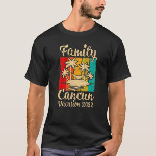 T-shirt Plage de Cancun Mexique Palm Tree Vintage Vacat fa
