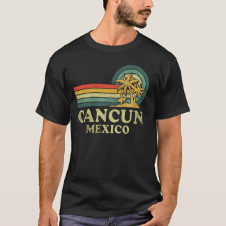 T-shirt Plage de Cancun Mexique Vacances en famille Palmie