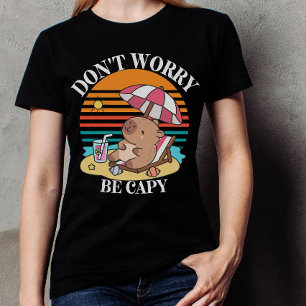 T-shirt Plage de capybara Vacances d'été en famille
