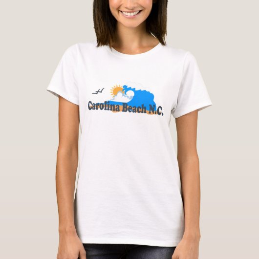 T-shirt Plage de Carolina. (Devant)