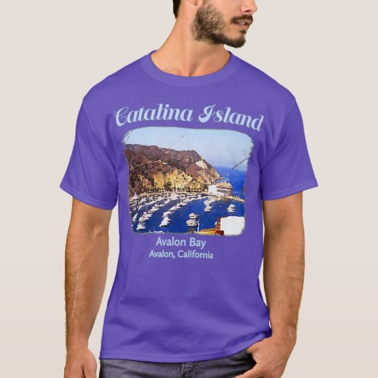 T-shirt Plage de Catalina Island Avalon Bay en Californie (Devant)