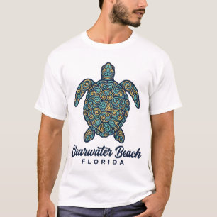 T-shirt Plage de Clearwater Floride Tortue de mer Concepti