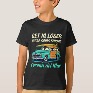 T-shirt Plage de Corona Del Mar Fille de surf Femmes Homme