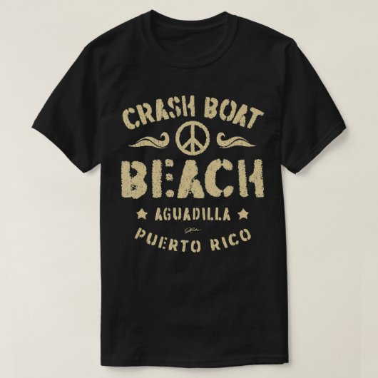T-shirt Plage de crash Boat Aguadilla Porto Rico Beach (Design devant)