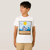 T-shirt Plage de dauphins (Devant entier)
