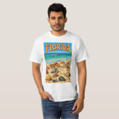 T-shirt "Plage de Floride"   (Devant entier)