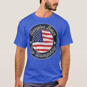 T-shirt Plage de Hampton - Souvenir patriotique du New Ham