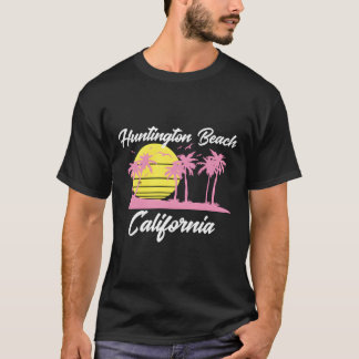 T-shirt Plage de Huntington Beach Californie Coucher de so