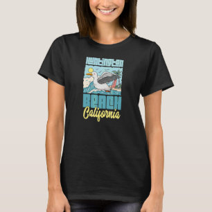 T-shirt Plage de Huntington Beach Californie Vacances Moue