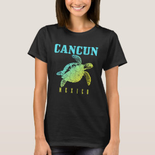 T-shirt Plage de la tortue de mer de Cancun Mexique Plage