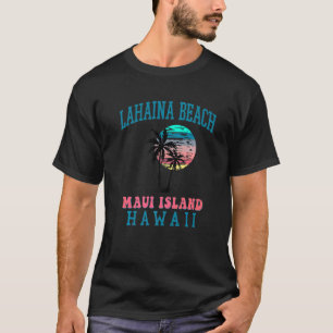 T-shirt Plage de Lahaina Maui Hawaii Plage Palmiers été